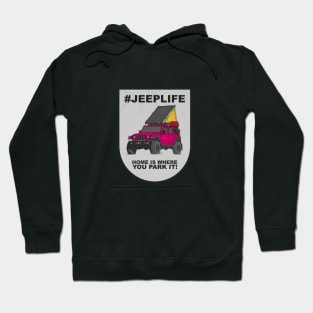 Jeep Life Jeep Wrangler Offroad 4x4 - Pink Hoodie